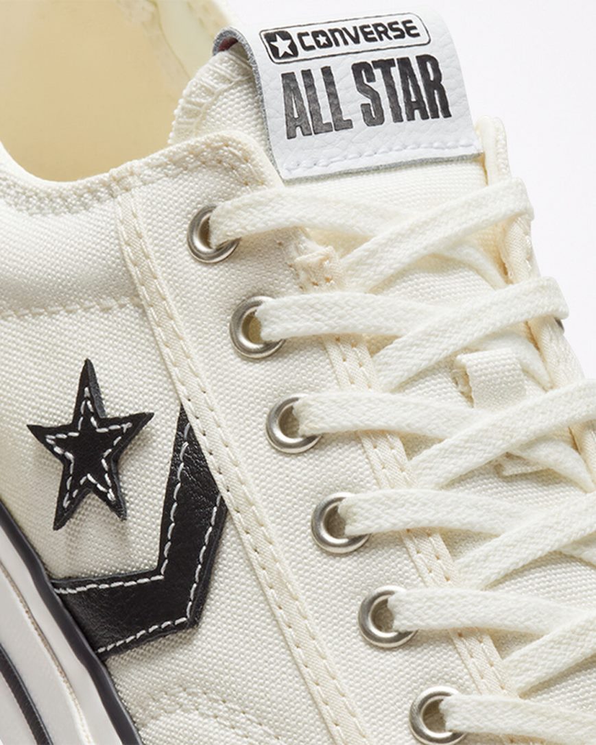 Dámské Boty Nízké Converse Star Player 76 Bílé Černé | CZ QNIA17